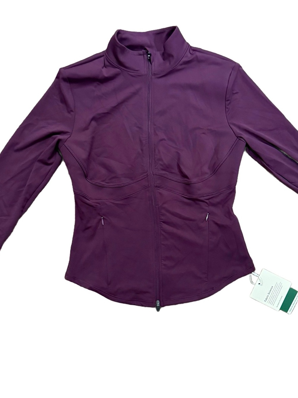 NWT Halara UltraSculpt Full Zip Workout Jacket Plum Purple - Size Large